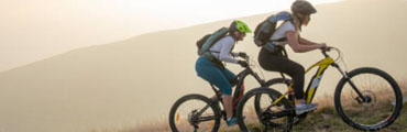 Umweltfreundlich mit dem Fahrrad auf den Berg